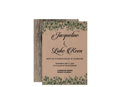 wedding invitation design illustration