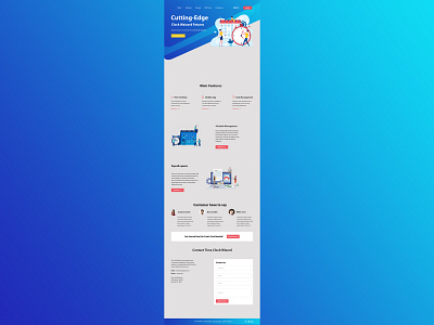 Web Page Template ui ux