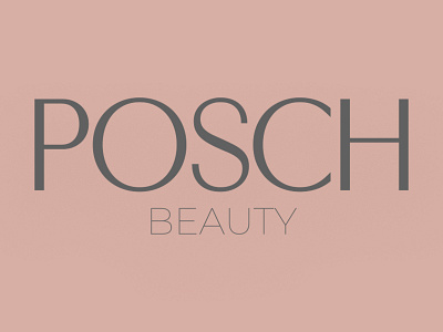 Posch Beauty branding design logo typography