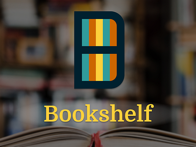 Bookshelf DailyUI 005 app app icon book branding dailyui design flat icon logo vector vector illustration
