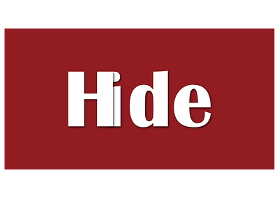 Hide