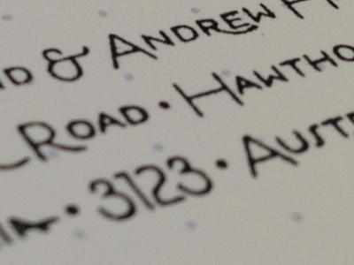 Stamp address estilo stamp wedding