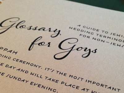 A Glossary of Important Wedding Invitation Terms