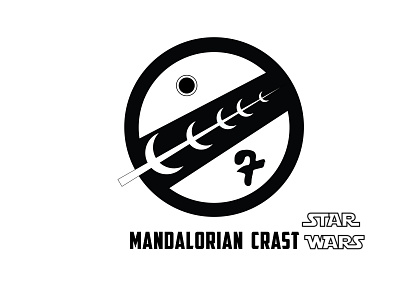 MANDALORIAN CRAST!! adobe adobeillustrator branding creator design graphicdesign illustration logodesign logos stars starwars ux vector