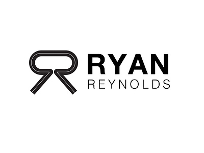 RYAN REYNOLDS LOGO actor adobe adobeillustrator avengers deadpool design designer designs dribble graphicdesign illustration logo logodesign marvel monochrome rayreynolds
