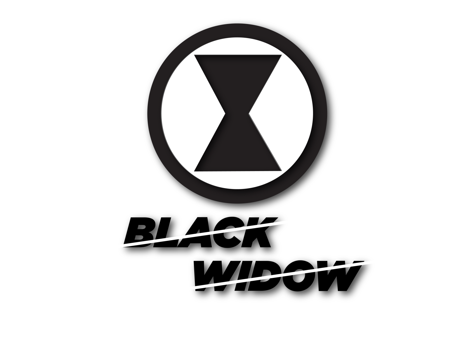marvel black widow logo