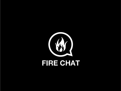 Fire Chat Logo... ai design graphic design logo logocreativity logolove logopost logos minimal todayslogo