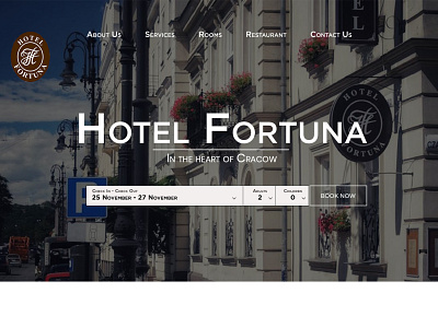 Landing page - Hotel website design minimal ui ux web website