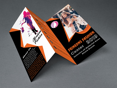 Tri Fold Fachion Orange Brochure