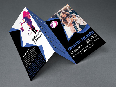 Tri Fold Fachion Blue Brochure brochure brochure design brochure layout brochure mockup brochure template brochure tri fold business brochure business flyer company brochure company flyer corporate brochure corporate business flyer corporate flyer fashion brochure flyer flyer artwork flyer design flyer template medical brochure trifold brochure