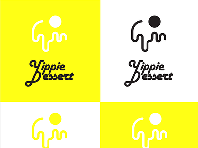 Yippie Dessert Logo brand identity branding branding design logo logo branding logo design logo design branding