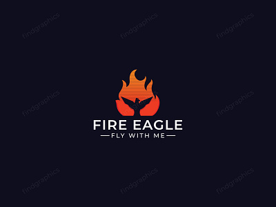 Fire eagle logo design