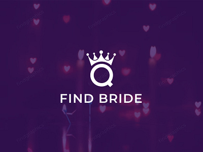 Find bride company logo design - queen crown logo - bridal logo