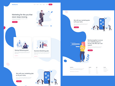 Marketing landing page