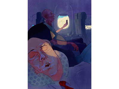 Skeletons airplane bones illustraion people procreate scull selfie skeleton sleep sleeping