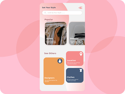 clothes Apps design illustration ui ux