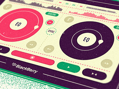 DJ Set #2 buttons close up clubbing dj editorial illustration mixer music player tablet