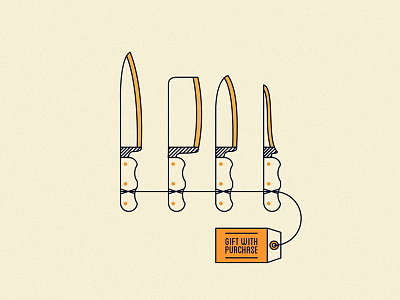 knives design icon illustration knife label line mono monoline