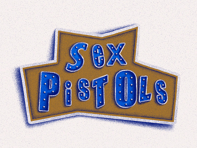 Sex Pistols band illustration lettering pistols punk sex sign type