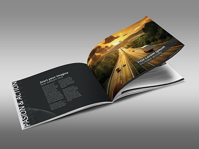 Horizontal Business Design Brochure brief business corporate creative design estimate folder graphic layout professional project template