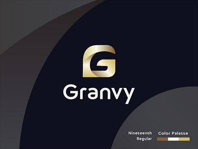 Granvy abstract app brand identity flat g letter logo g logo gradient granvy graphic lettering logo logo design logo designer minimal stylish