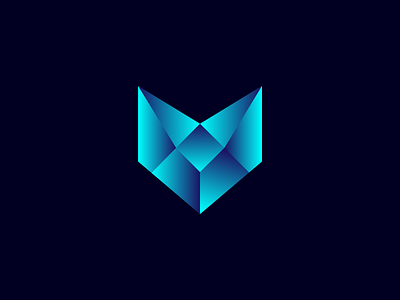 fox logo design 2d abstract ad agency architecture blue brand brand identity colorful creative flat fox fox logo geometric gradient icon logomark minimal software company vector