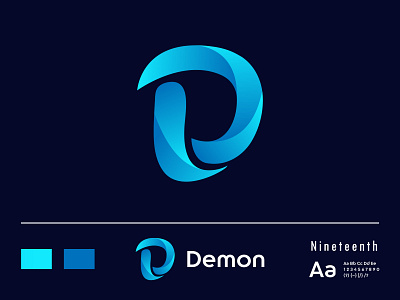 Letter d logo demon abstract alphabets app brand identity circle creative demon flat letter d logo letter logo lettering lettermark logo design logo inspiration logotype minimal modern monogram realestate typhography