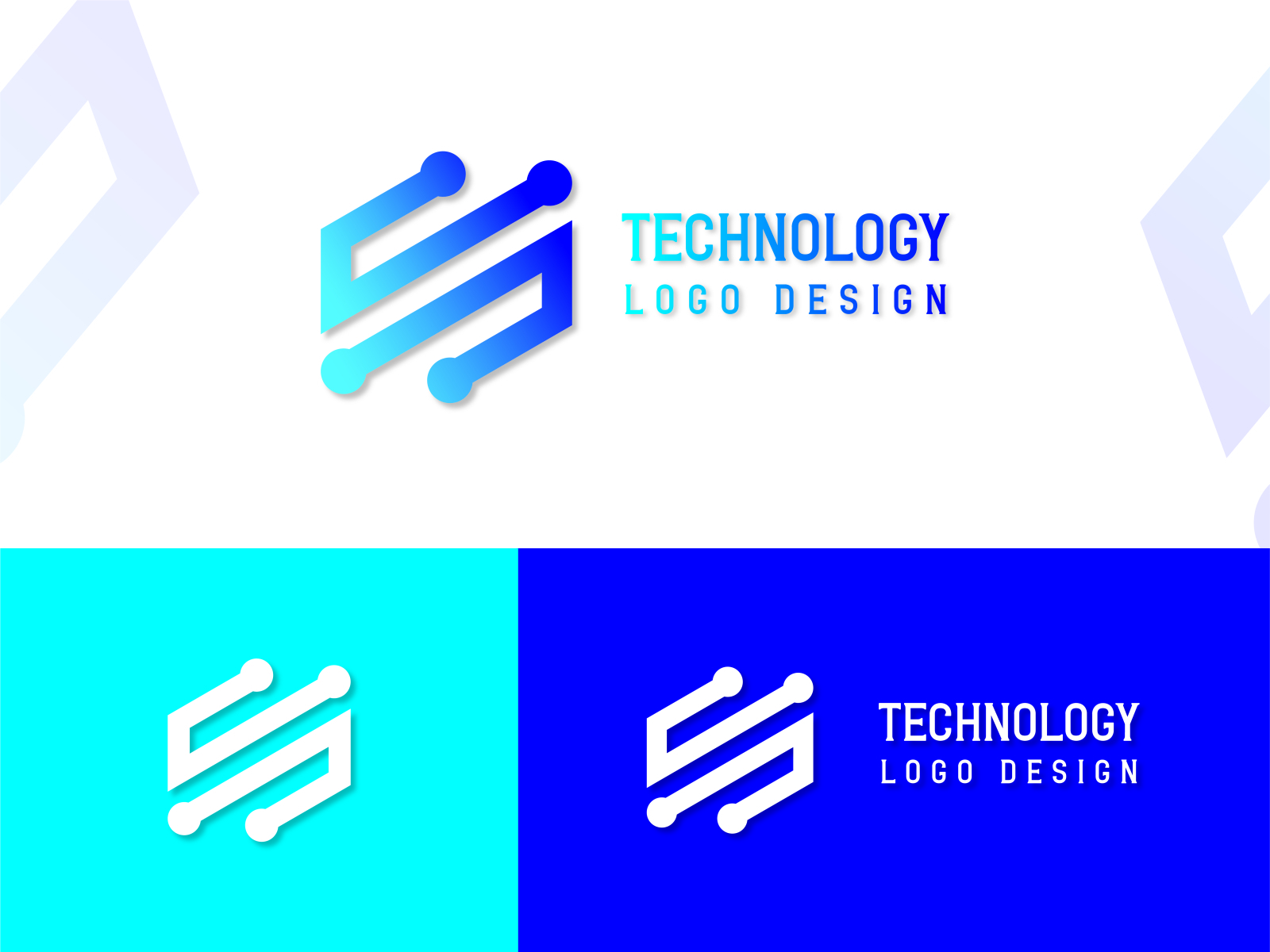 Technology Logo Design by Jewelreza on Dribbble