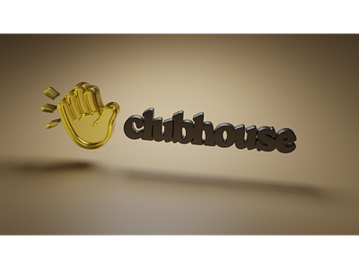 Clubhouse 3D Banner 3d app branding design graphic design icon illustration logo typography vector