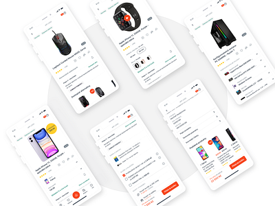 Product detail page app clean ecommerce mobile app product store ui ux
