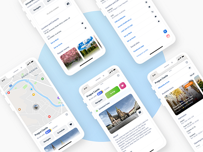 Sygic Travel App: Place Detail app clean collection design detail illustration ios mobile mobile app place travel trip ui ux