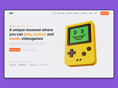 NVM 3d gameboy graphic design illustration ui web