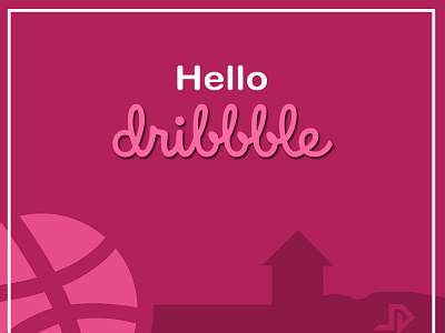 Hello Dribbble branding design flat hello dribble hello world hellodribbble illustration vector