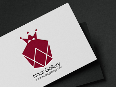 Naar Gallery logo design mockup sign