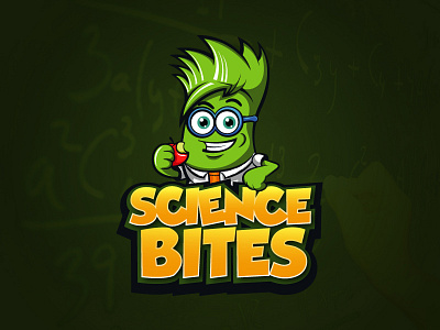 science bites bites club education gravity illustration isaac mascot newton school science