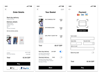 Zara payment design