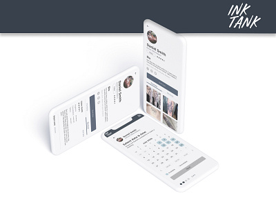 Ink Tank App app branding career foundry design logo mobile ui ux