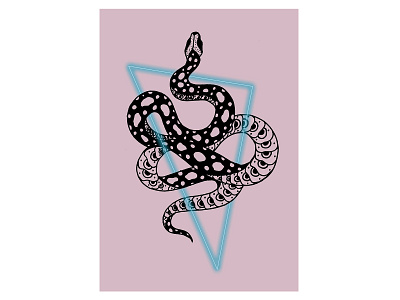 Neon Speckled Snake branding character design commercial art digital art digital illustration digital painting editorial design editorial illustration illustration print design vector