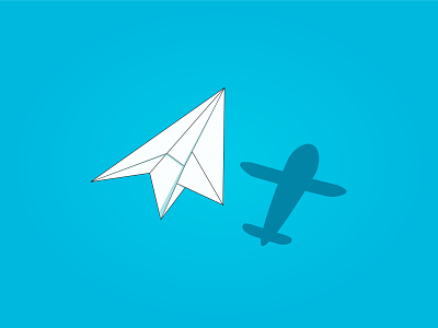 Paper Plane abstract flight graphics design illustrator origami paper art papercraft paperplane plane vector