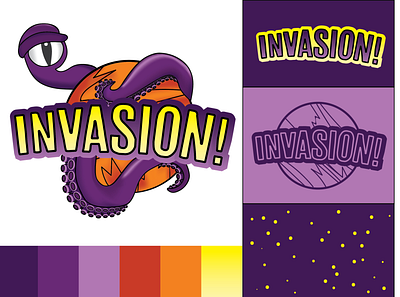 Invasion! Brand board game branding design graphic design illustration illustrator logo vector