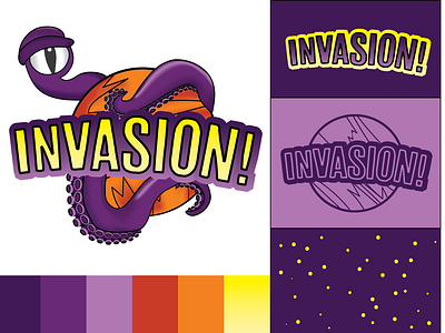 Invasion! Brand board game branding design graphic design illustration illustrator logo vector