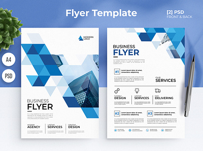 Abstract Business Flyer cover layout
