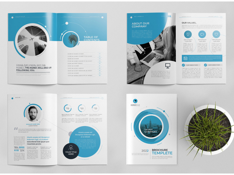 Company Brochure 16 Pages | DOCX, InDesign by Brochuresfactory on Dribbble