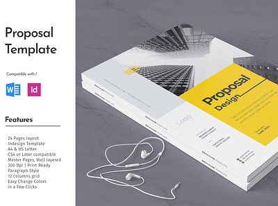 Proposal Template annual report brochure design brochure layout brochure template company profile docx proposal indesign template proposal proposal template