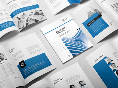 Minimal Company Profile annual report brochure design brochure layout brochure template company profile design indesign template infographic report report cover