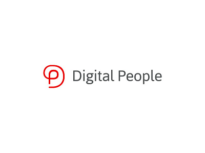 Digital People 2 brand digital digital people line logo mark monogram symbol