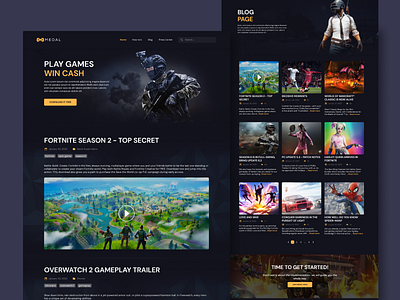 Medal (design page) designs game design pubg uiux web web design webdesign website