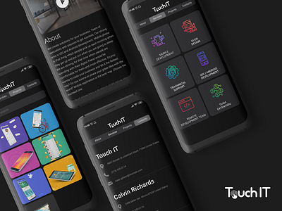 Touch IT - Application app app design app ui appdesign application application ui best design designs it logo product ui ux