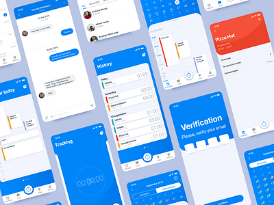 Tracker App android app app app design application branding design tracker tracking ui ui ux uidesign uiux ux