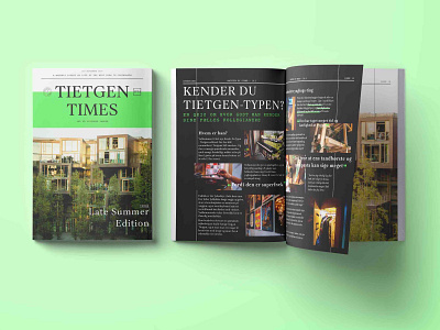 Magazine - newspaper for the Tietgen Dormitory design dormitory magazine print volunteering